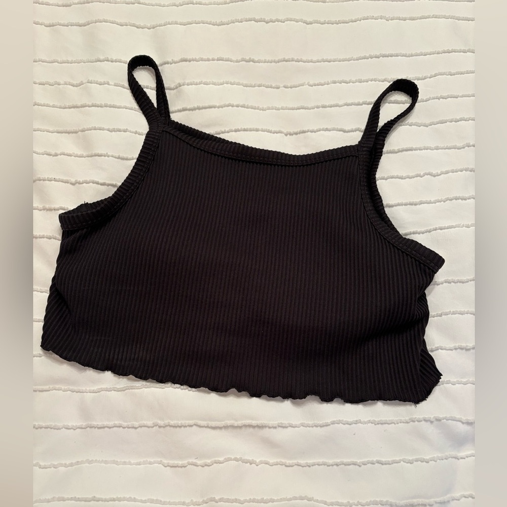 Hollister black swim top size medium